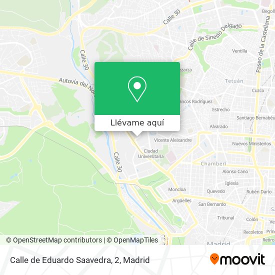 Mapa Calle de Eduardo Saavedra, 2