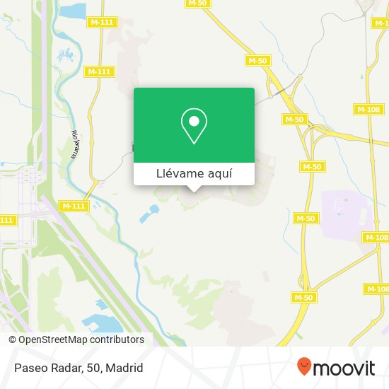 Mapa Paseo Radar, 50