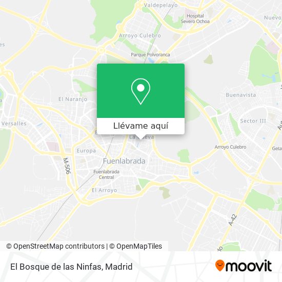 Mapa El Bosque de las Ninfas