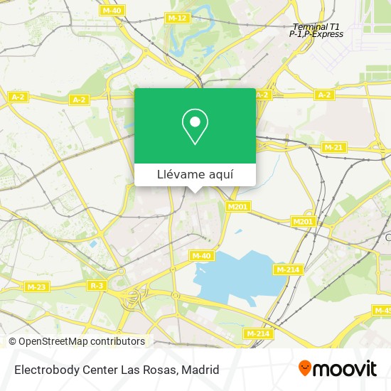 Mapa Electrobody Center Las Rosas