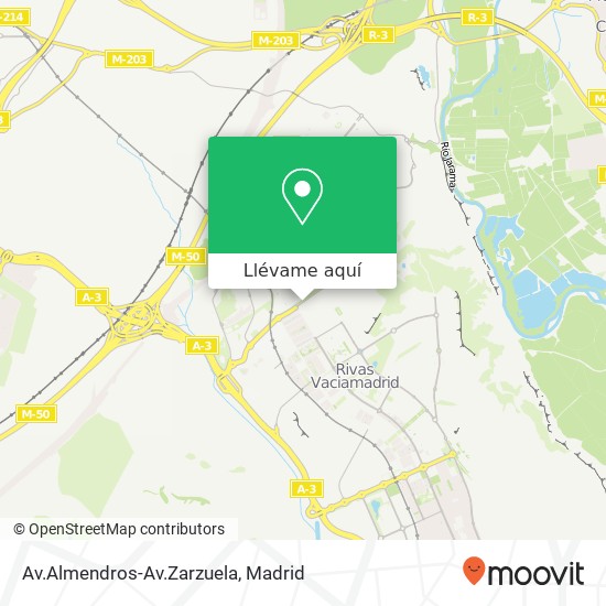 Mapa Av.Almendros-Av.Zarzuela