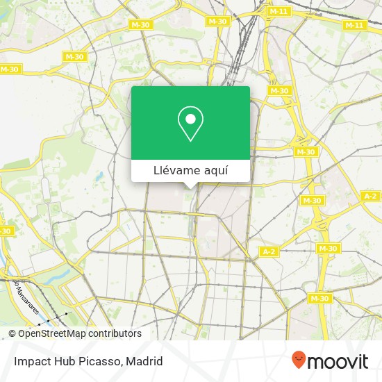 Mapa Impact Hub Picasso