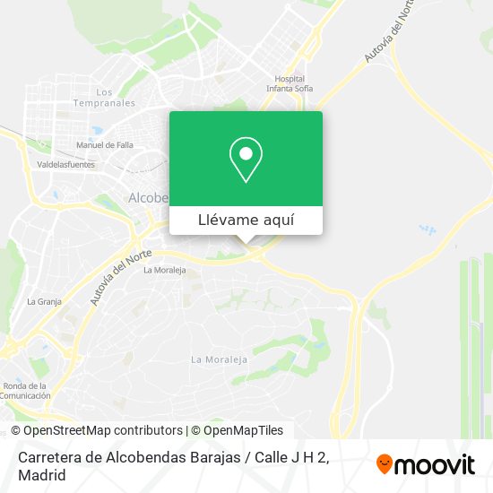 Mapa Carretera de Alcobendas Barajas / Calle J H 2