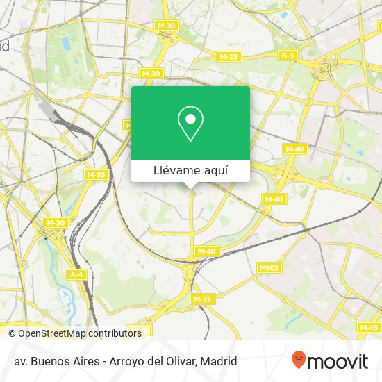 Mapa av. Buenos Aires - Arroyo del Olivar