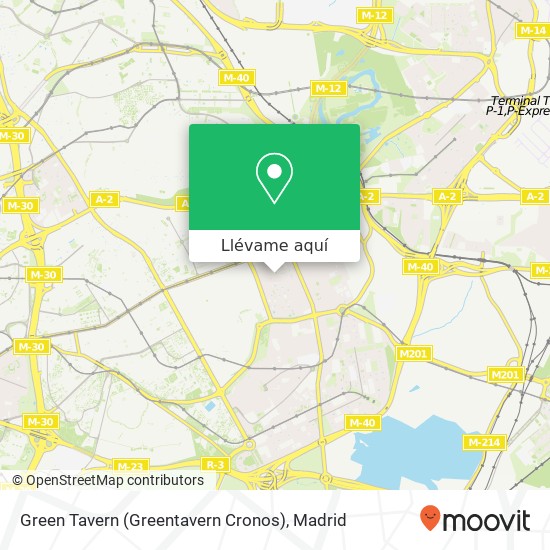 Mapa Green Tavern (Greentavern Cronos)