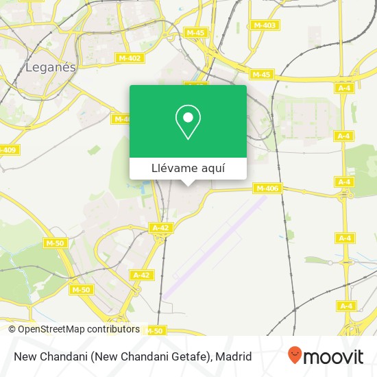 Mapa New Chandani (New Chandani Getafe)