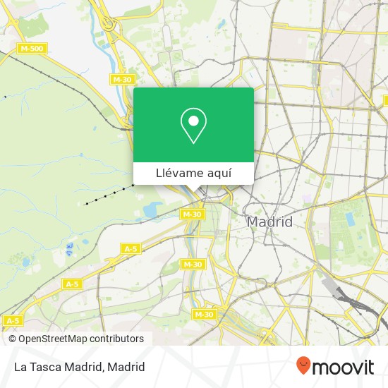 Mapa La Tasca Madrid