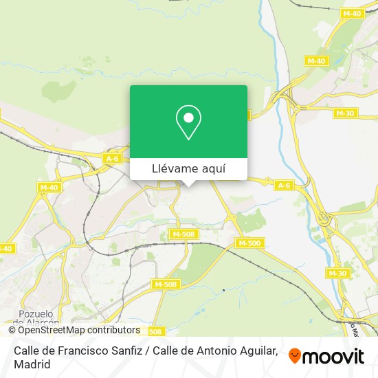 Mapa Calle de Francisco Sanfiz / Calle de Antonio Aguilar