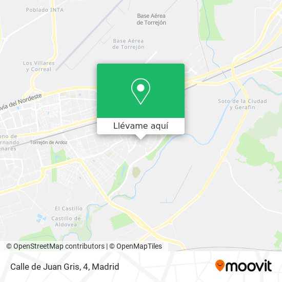 Mapa Calle de Juan Gris, 4