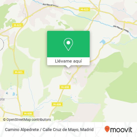 Mapa Camino Alpedrete / Calle Cruz de Mayo