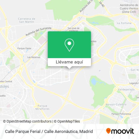 Mapa Calle Parque Ferial / Calle Aeronáutica