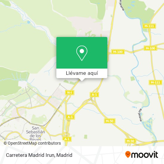 Mapa Carretera Madrid Irun