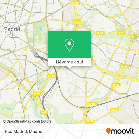 Mapa Eco Madrid