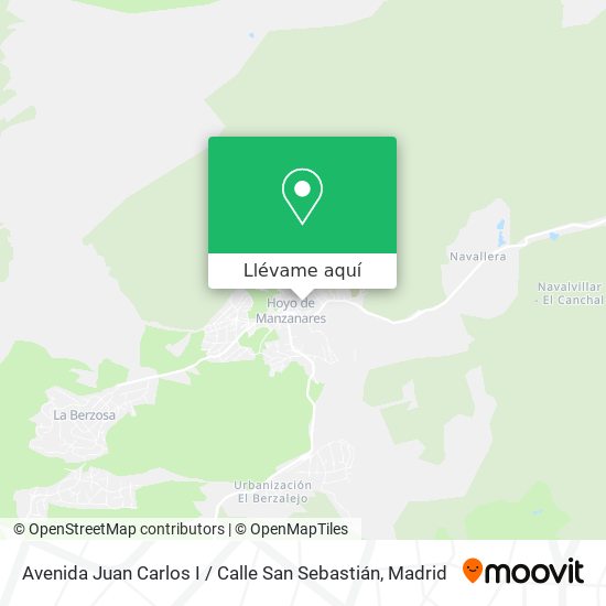 Mapa Avenida Juan Carlos I / Calle San Sebastián