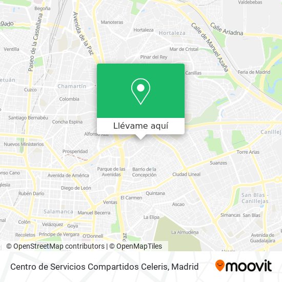 Mapa Centro de Servicios Compartidos Celeris