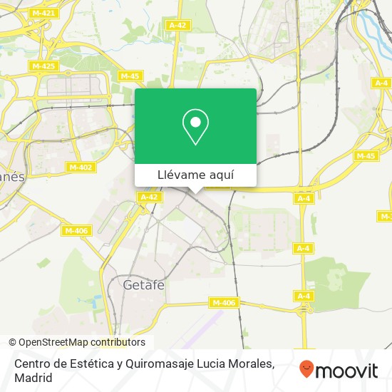 Mapa Centro de Estética y Quiromasaje Lucia Morales