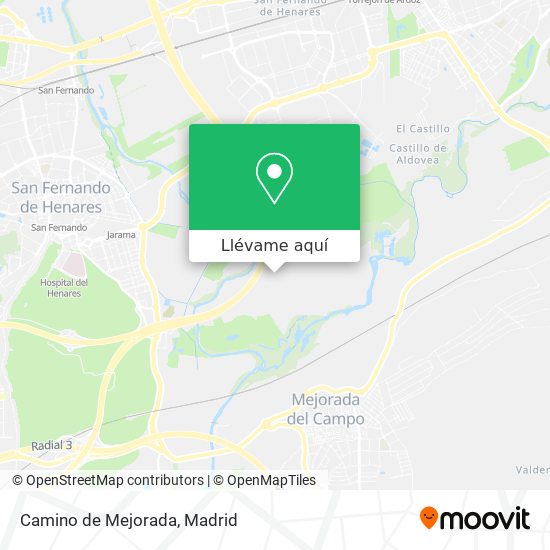 Mapa Camino de Mejorada