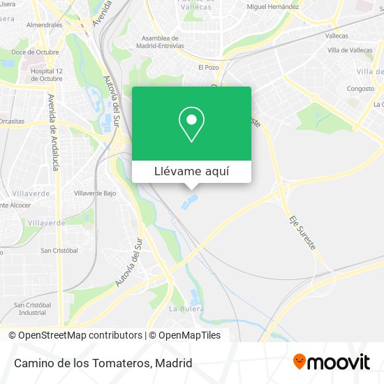 Mapa Camino de los Tomateros