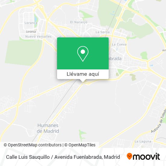Mapa Calle Luis Sauquillo / Avenida Fuenlabrada