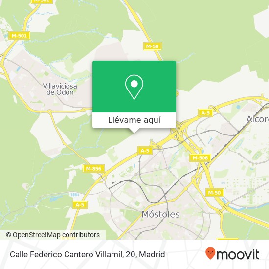 Mapa Calle Federico Cantero Villamil, 20