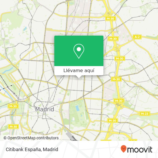 Mapa Citibank España