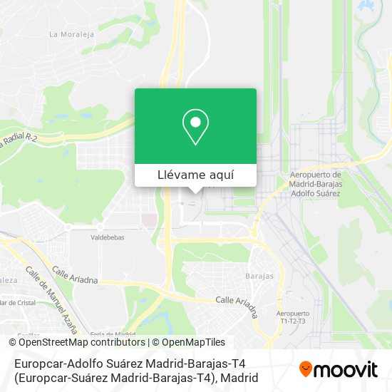 Mapa Europcar-Adolfo Suárez Madrid-Barajas-T4