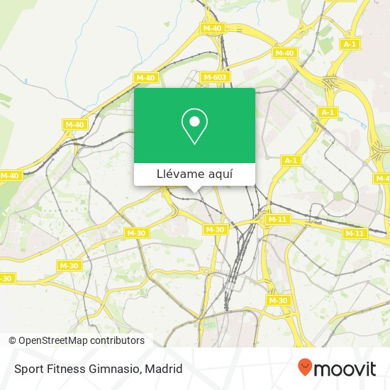 Mapa Sport Fitness Gimnasio