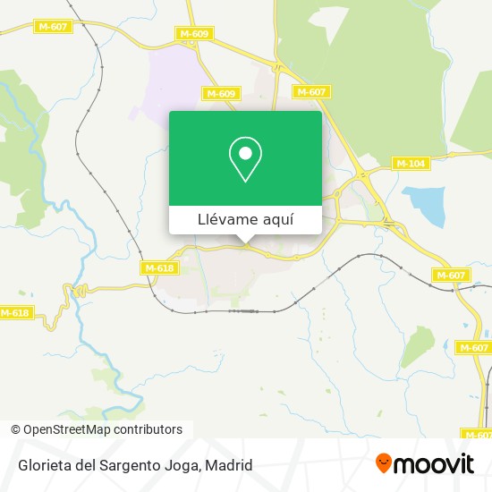 Mapa Glorieta del Sargento Joga