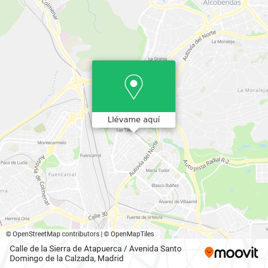 Mapa Calle de la Sierra de Atapuerca / Avenida Santo Domingo de la Calzada