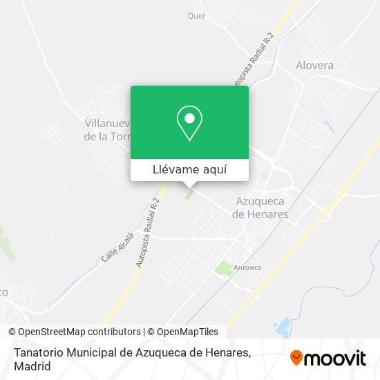 Mapa Tanatorio Municipal de Azuqueca de Henares