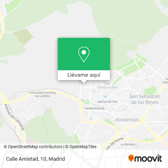 Mapa Calle Amistad, 10