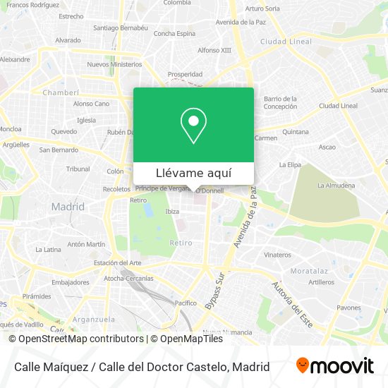 Mapa Calle Maíquez / Calle del Doctor Castelo