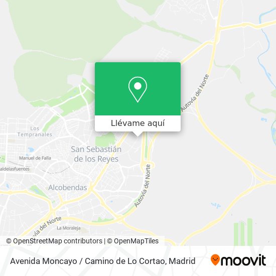 Mapa Avenida Moncayo / Camino de Lo Cortao