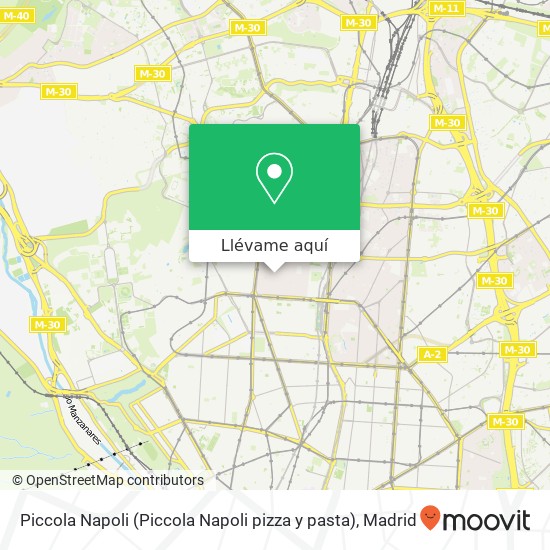 Mapa Piccola Napoli (Piccola Napoli pizza y pasta)