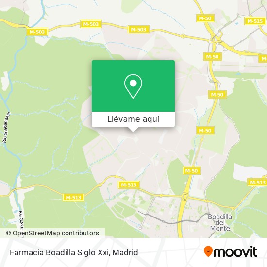 Mapa Farmacia Boadilla Siglo Xxi