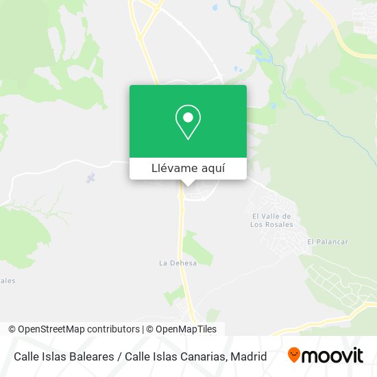 Mapa Calle Islas Baleares / Calle Islas Canarias