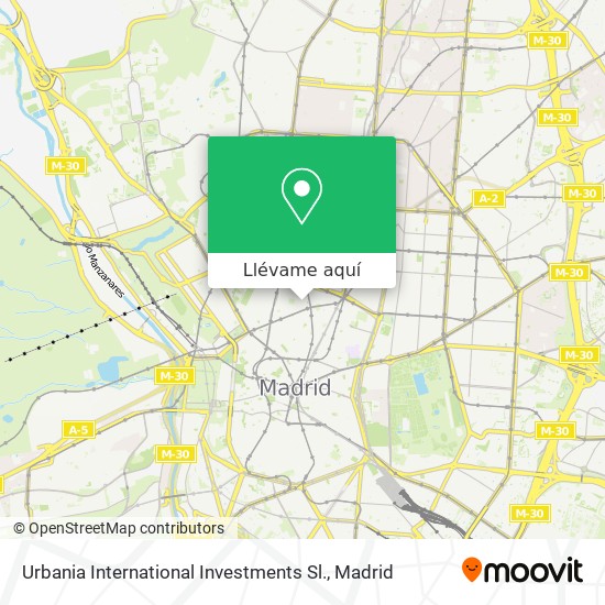 Mapa Urbania International Investments Sl.