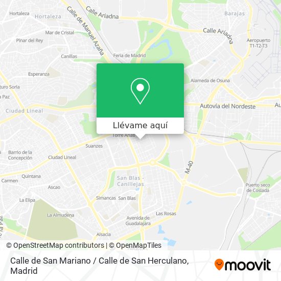 Mapa Calle de San Mariano / Calle de San Herculano