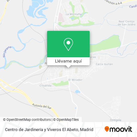 Mapa Centro de Jardinería y Viveros El Abeto