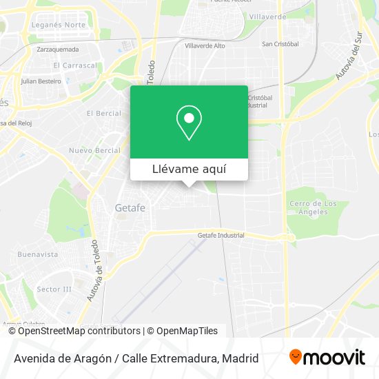 Mapa Avenida de Aragón / Calle Extremadura