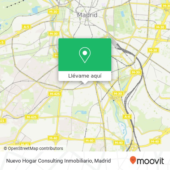 Mapa Nuevo Hogar Consulting Inmobiliario