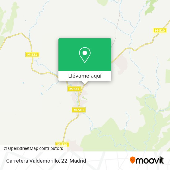 Mapa Carretera Valdemorillo, 22