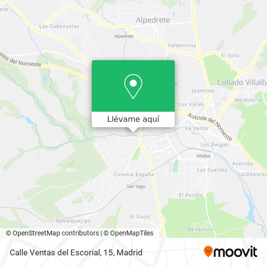 Mapa Calle Ventas del Escorial, 15
