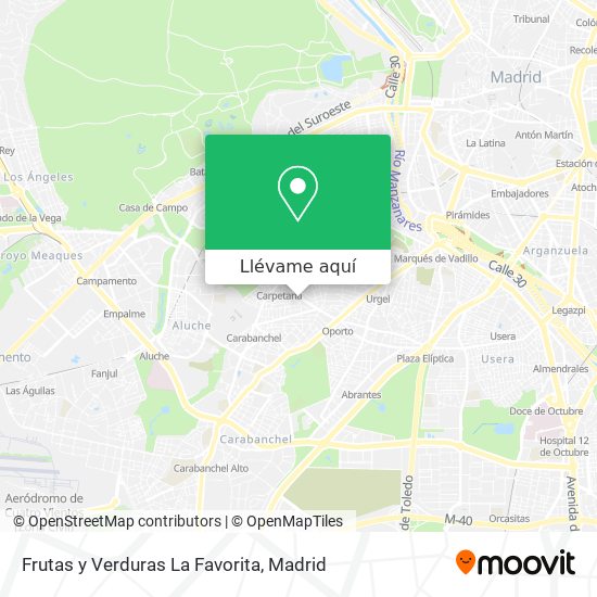 Mapa Frutas y Verduras La Favorita