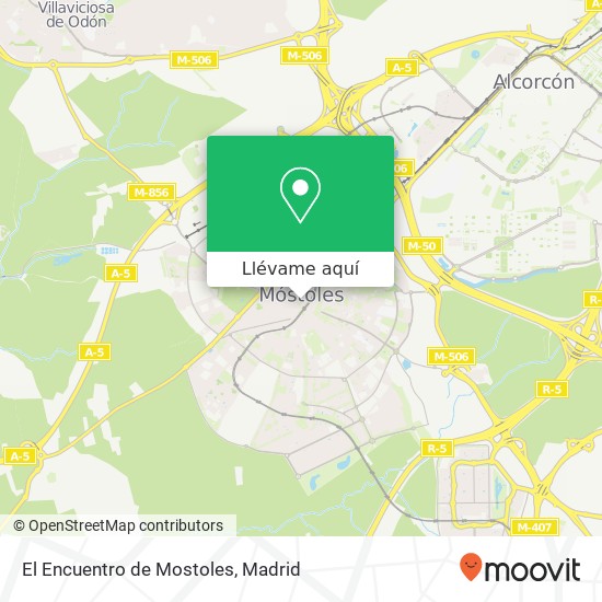 Mapa El Encuentro de Mostoles