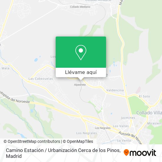 Mapa Camino Estación / Urbanización Cerca de los Pinos