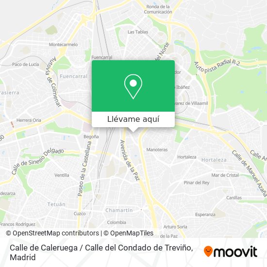 Mapa Calle de Caleruega / Calle del Condado de Treviño