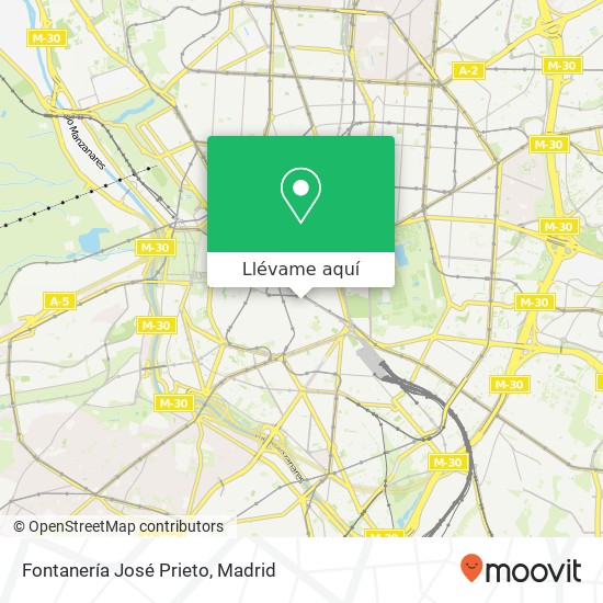 Mapa Fontanería José Prieto