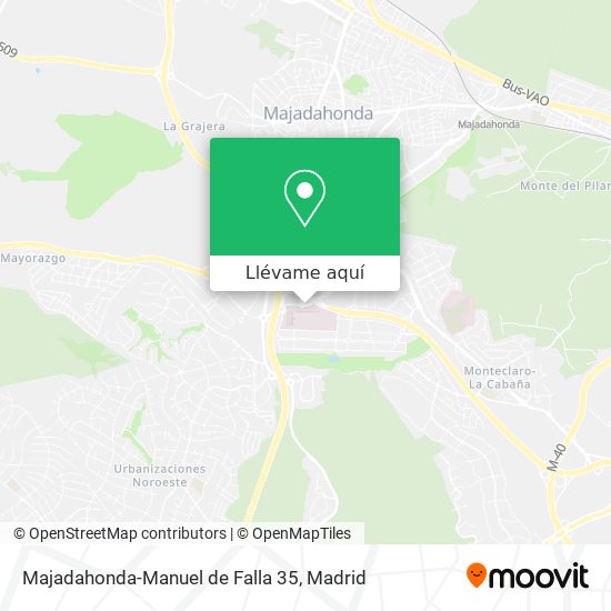 Mapa Majadahonda-Manuel de Falla 35