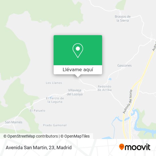 Mapa Avenida San Martin, 23